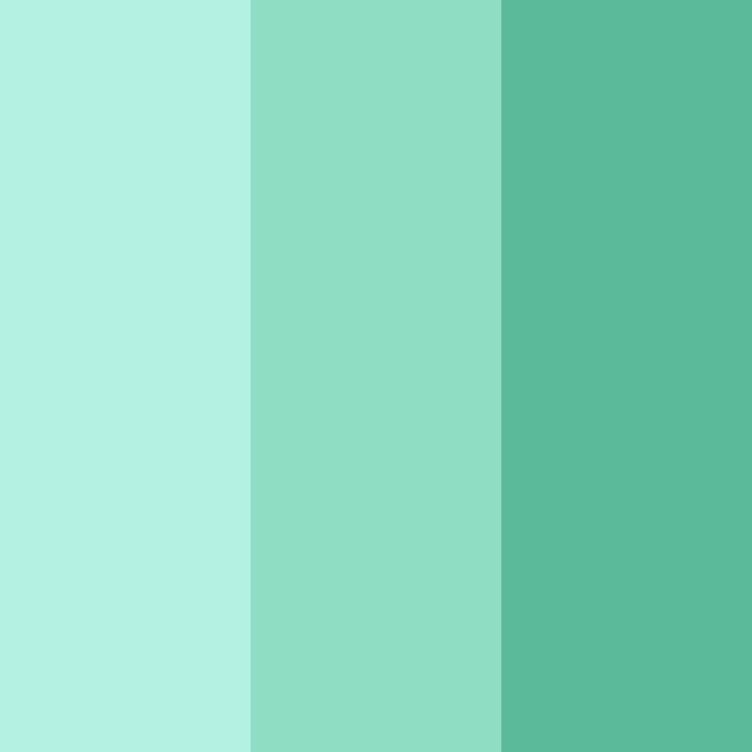 Download serene aqua bliss color palette PNG image (square)