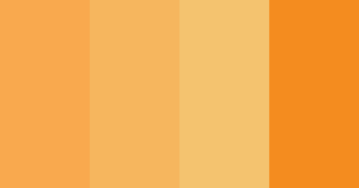 Download sunset citrus bliss color palette PNG image (landscape)