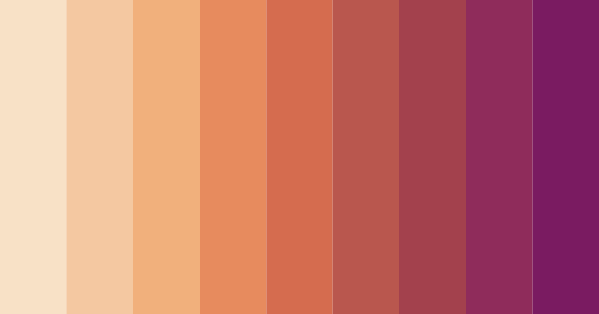 Download warm pink color palette PNG image (landscape)