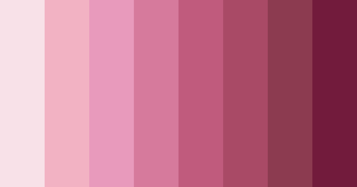 Download pink sakura color palette PNG image (landscape)
