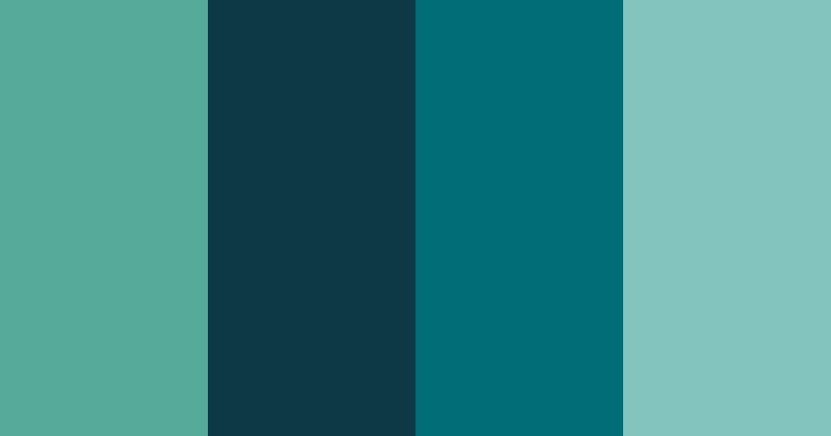 Download emerald sea color palette PNG image (landscape)