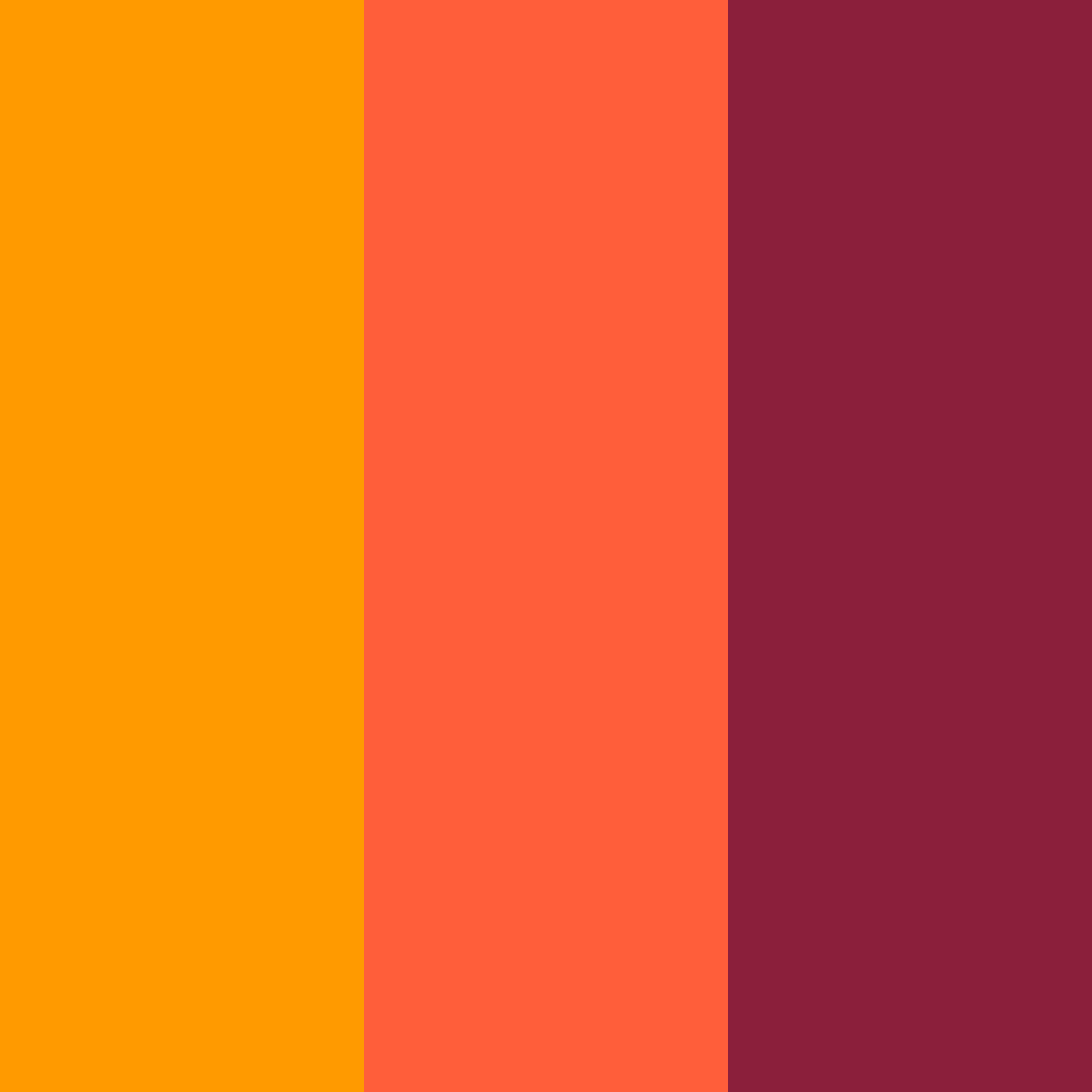 Download tropical dusk color palette PNG image (square)