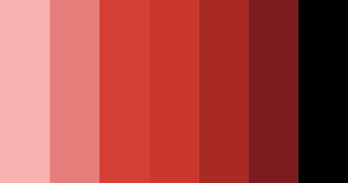 Download red shades color palette PNG image (landscape)