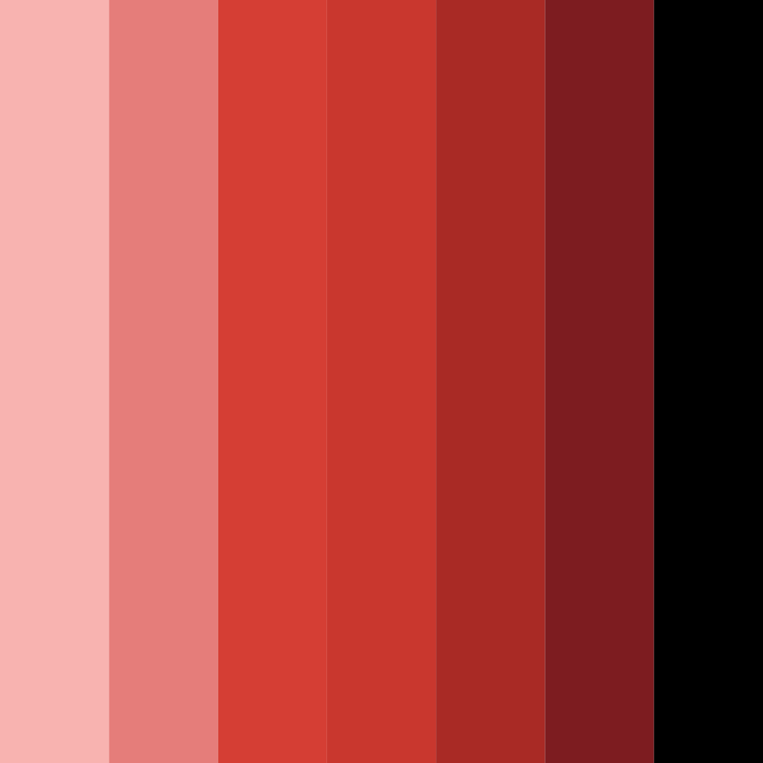 Download red shades color palette PNG image (square)