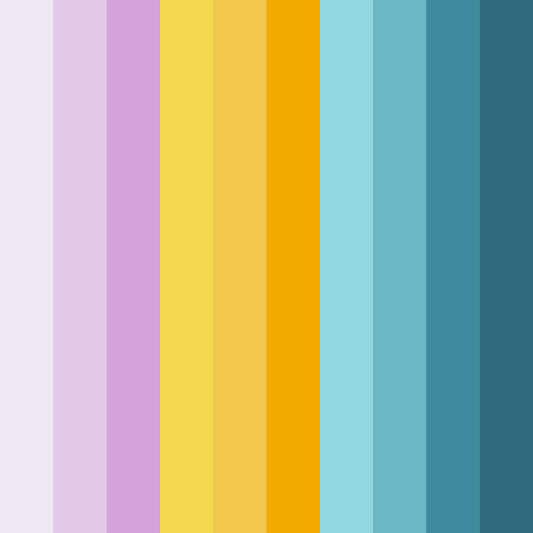 Download soft blue and pink color palette PNG image (square)
