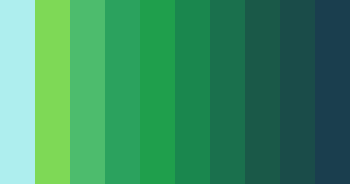 Download aquatic harmony color palette PNG image (landscape)