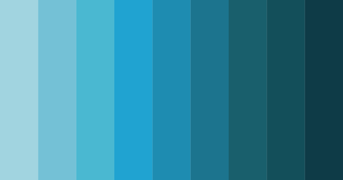 Download azure blue serenity color palette PNG image (landscape)