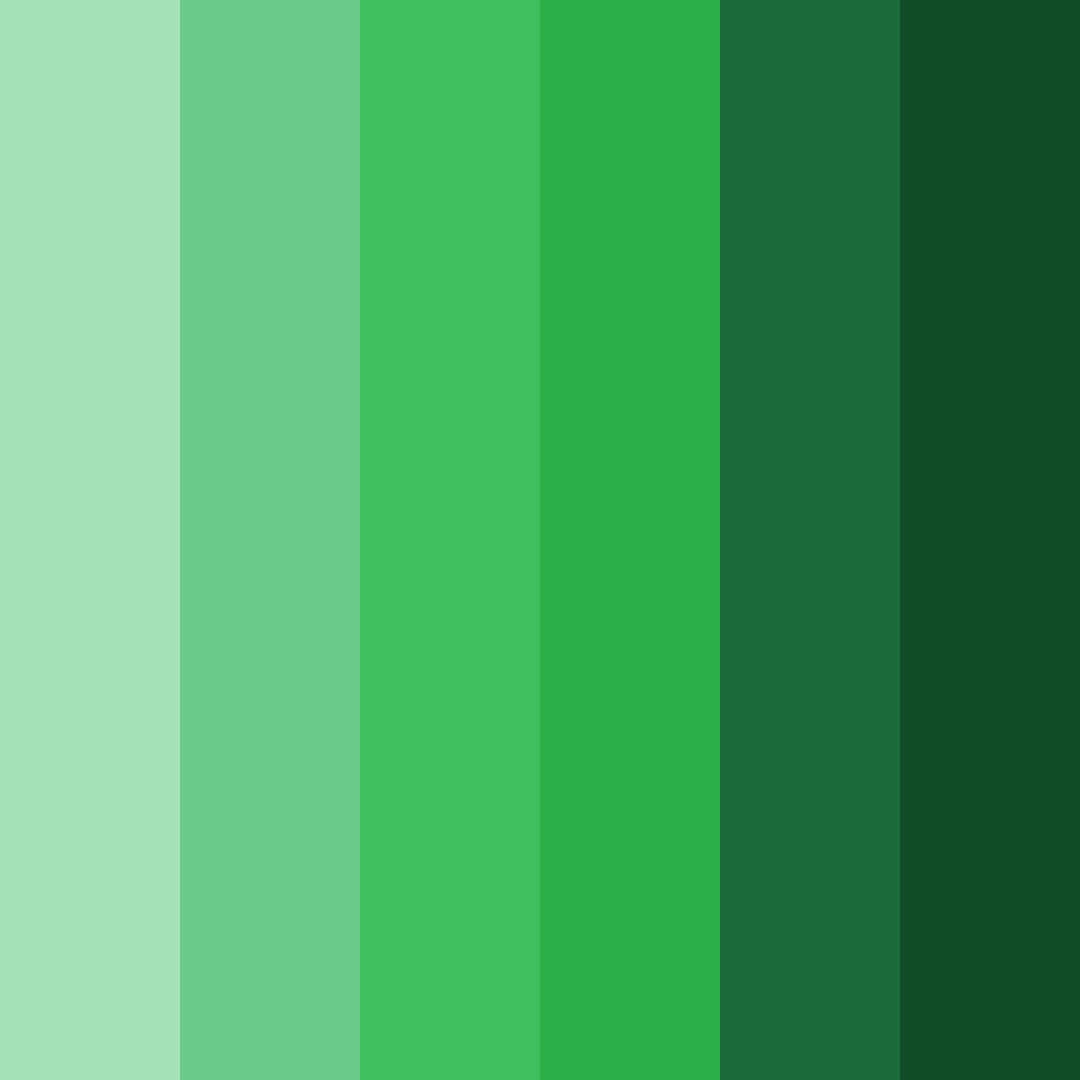 Download emerald oasis color palette PNG image (square)