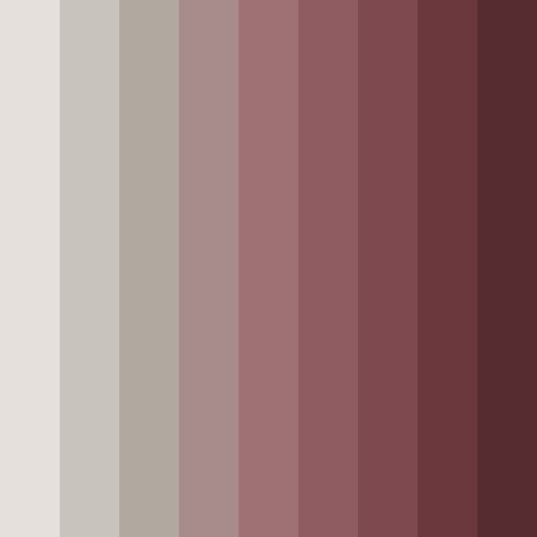 Download muted red color palette PNG image (square)