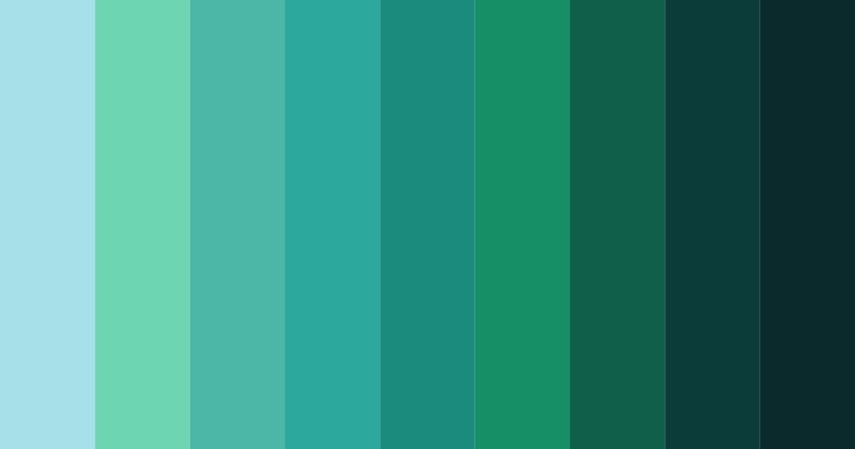 Download jade ocean depths color palette PNG image (landscape)