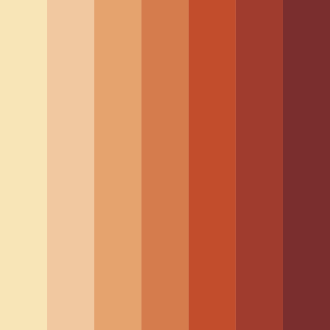 Download red apple color palette PNG image (square)