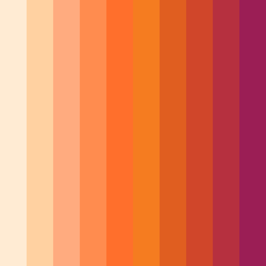 Download sunset sorbet color palette PNG image (square)