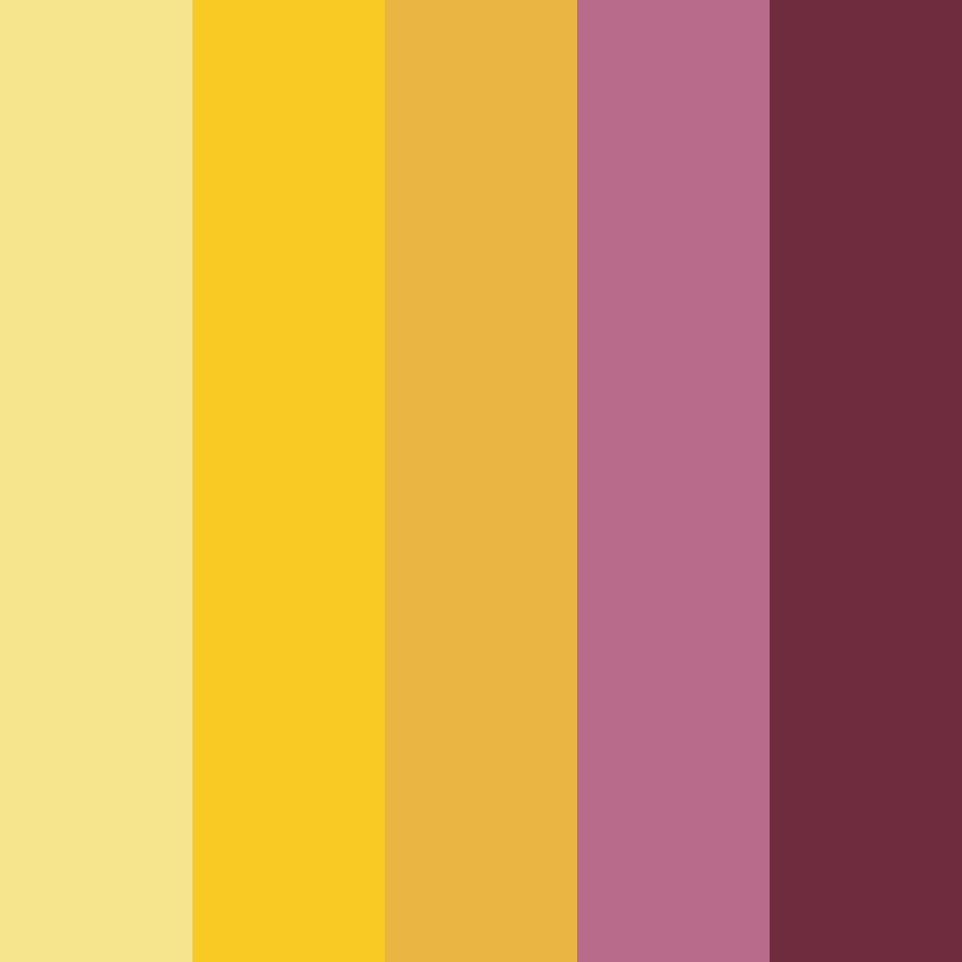Download tropical sunset serenade color palette PNG image (square)