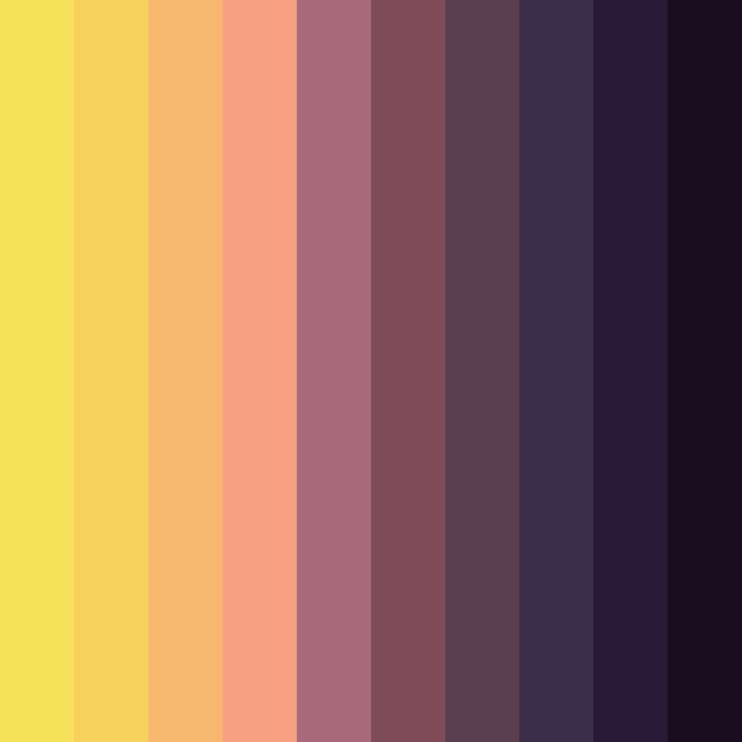 Download banana rhapsody color palette PNG image (square)