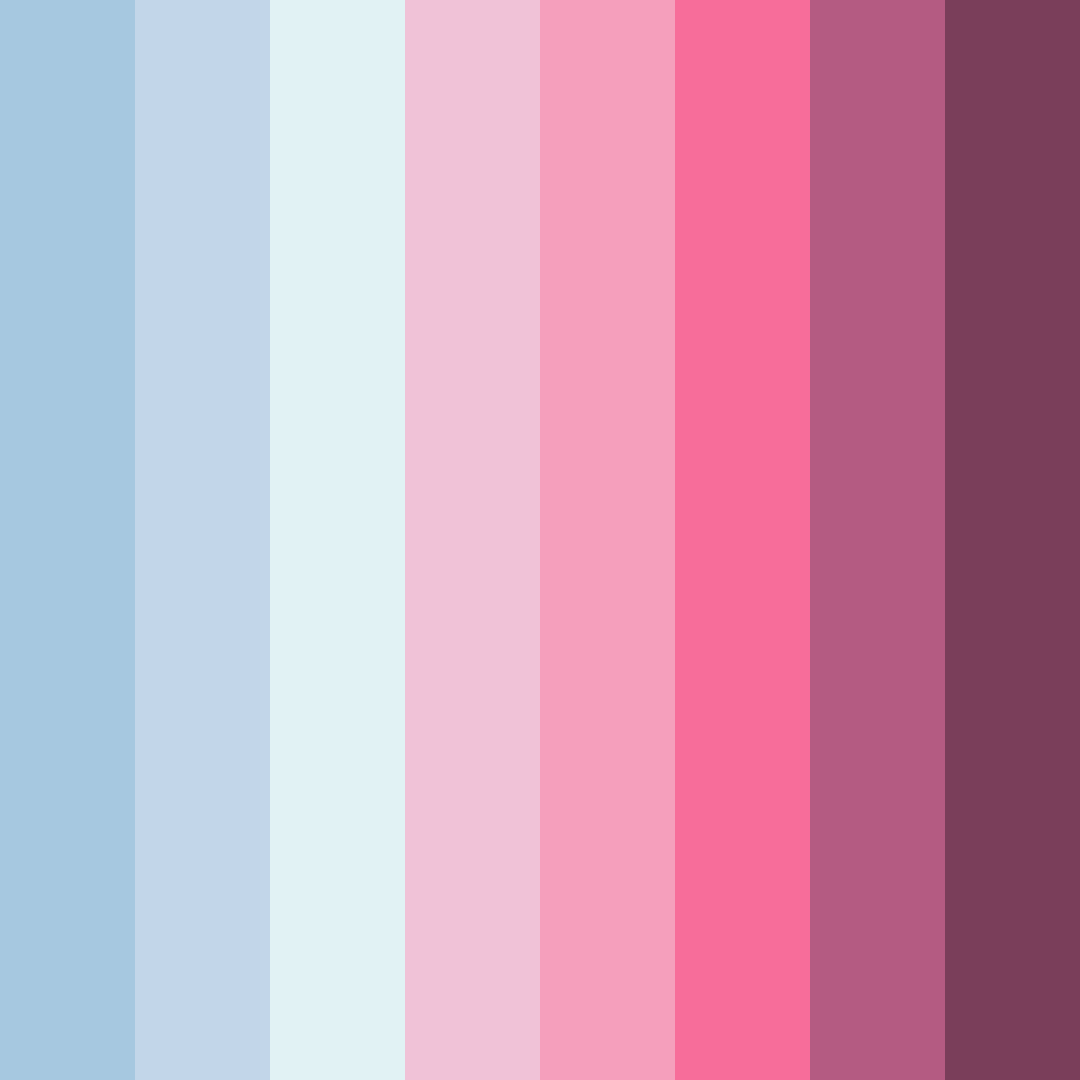 Download blue butterfly color palette PNG image (square)