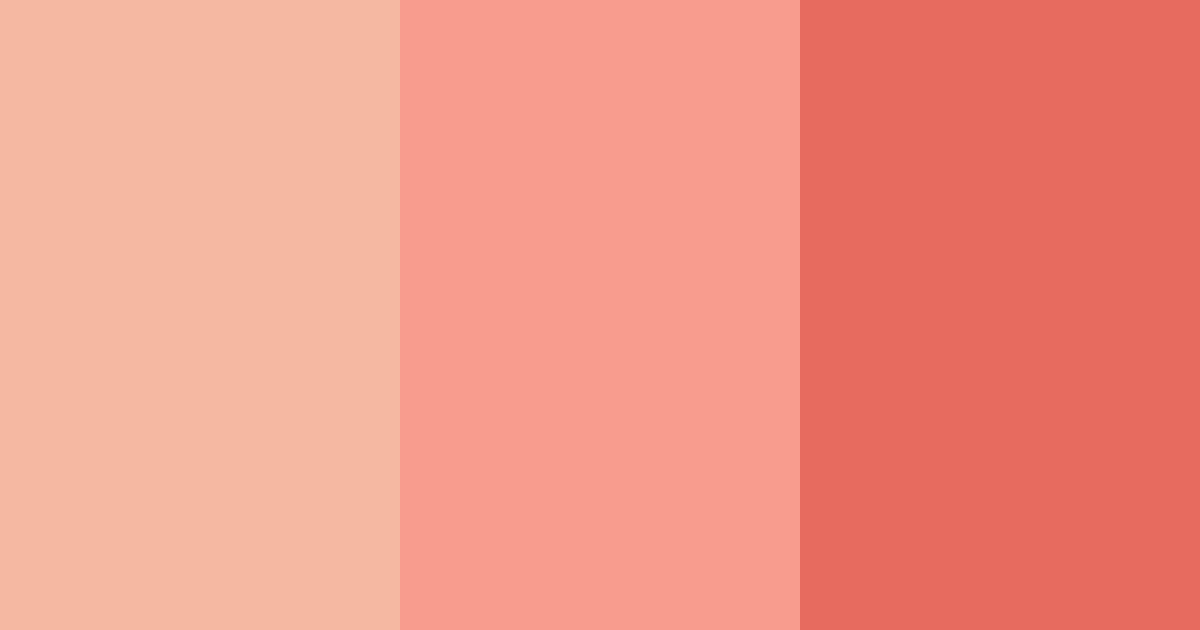 Download coral sunset color palette PNG image (landscape)