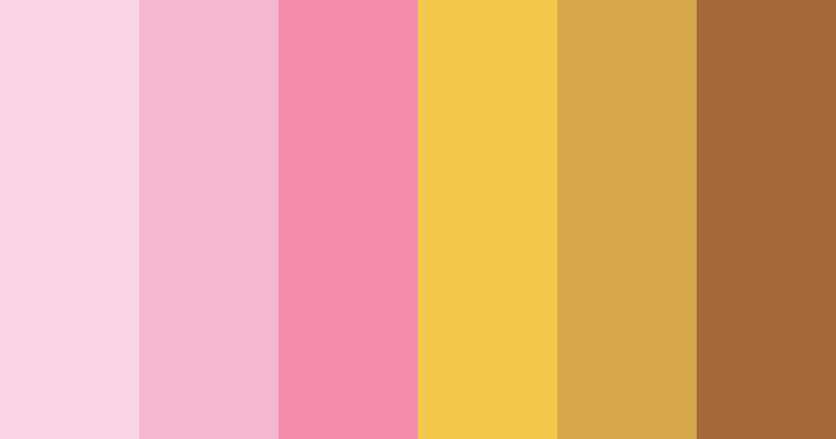 Download blush & gilded dreams color palette PNG image (landscape)