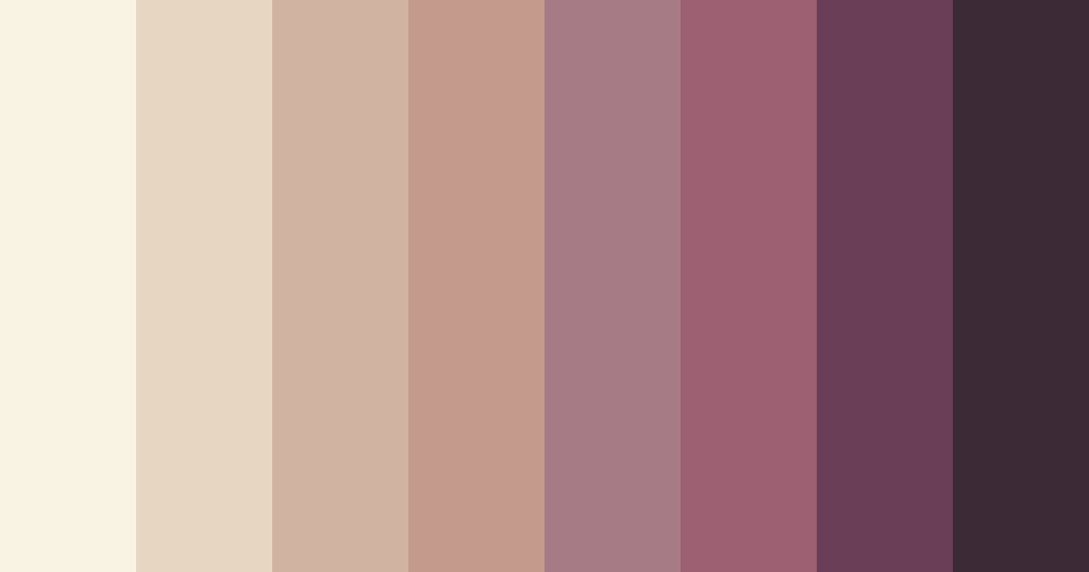 Download shades of brown color palette PNG image (landscape)