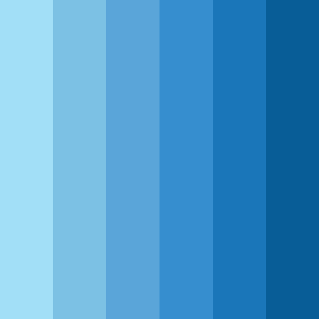 Download cool teal blue color palette PNG image (square)