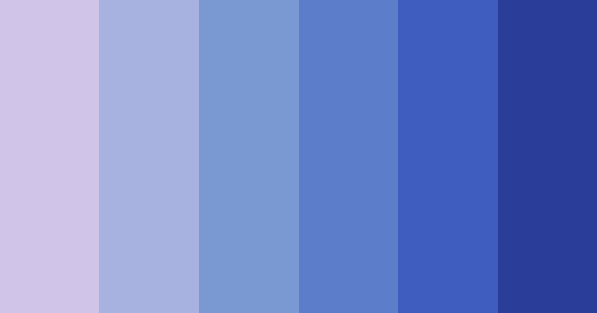 Download shades of blue purple color palette PNG image (landscape)
