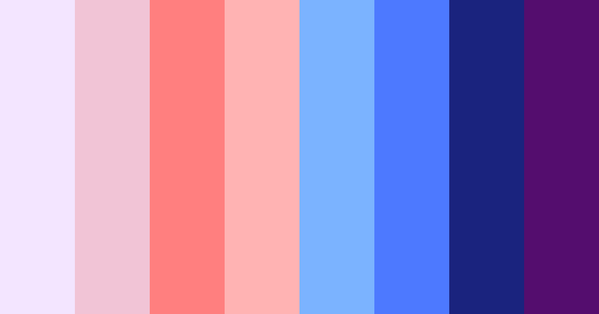 Download vibrant purple color palette PNG image (landscape)