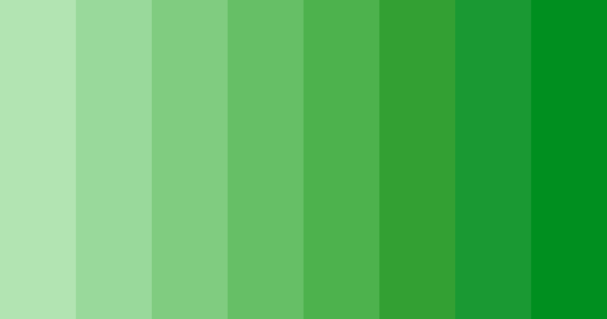 Download verdant summer bliss color palette PNG image (landscape)
