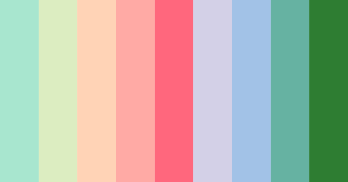 Download serene summer horizon color palette PNG image (landscape)