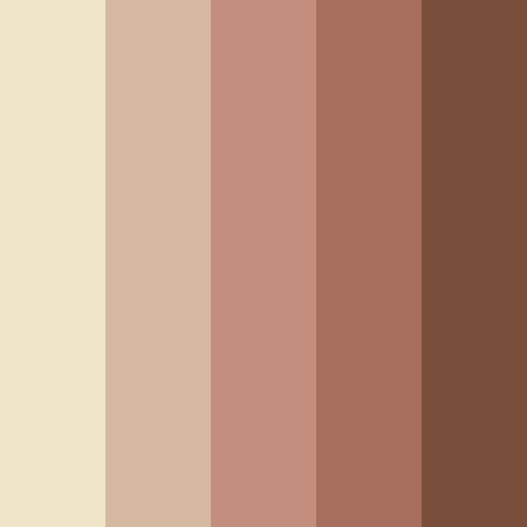 Download warm brown color palette PNG image (square)
