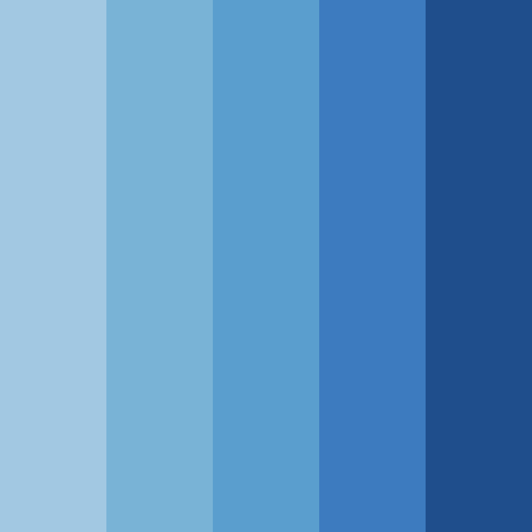 Download sky blue shades color palette PNG image (square)
