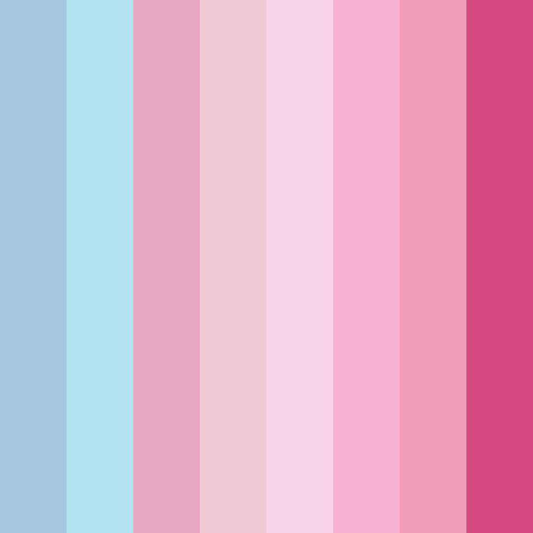Download cotton candy sky color palette PNG image (square)