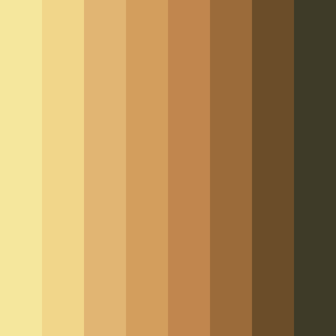 Download golden autumn whisper color palette PNG image (square)