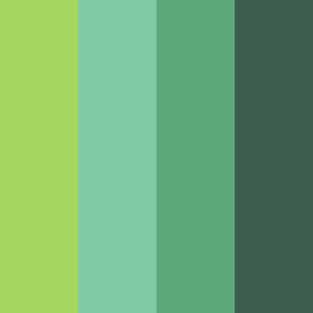 Download whispering grove color palette PNG image (square)