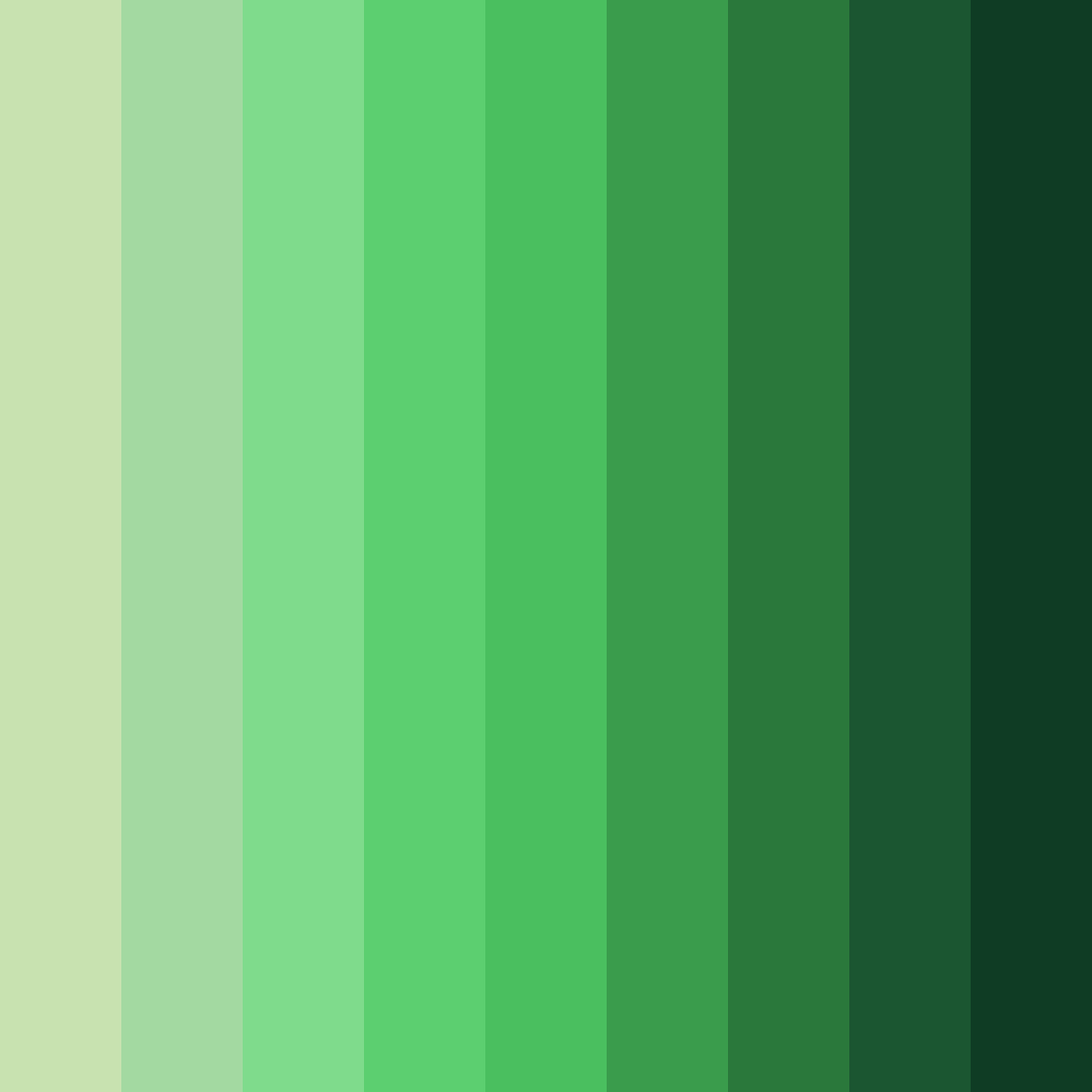 Download verdant whispers color palette PNG image (square)