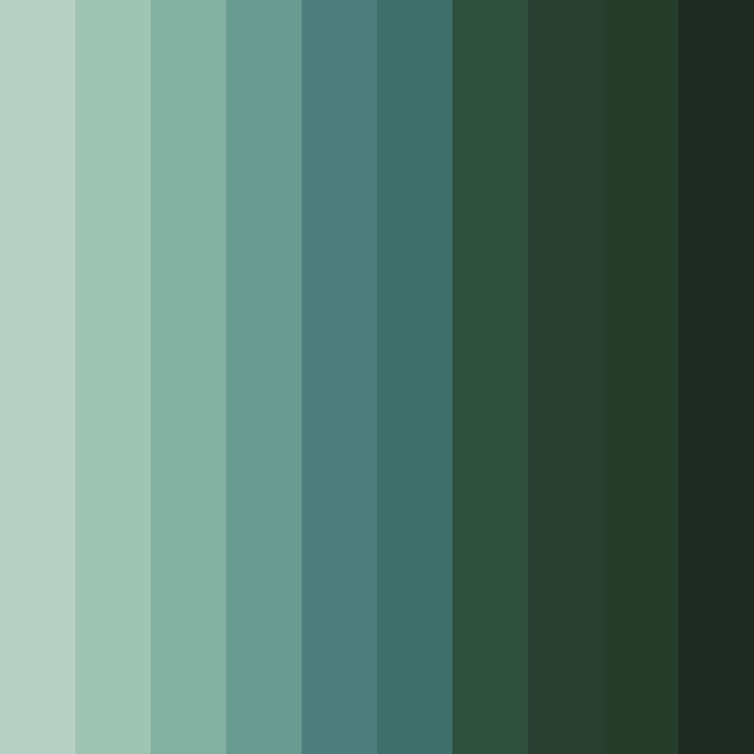 Download emerald forest whisper color palette PNG image (square)