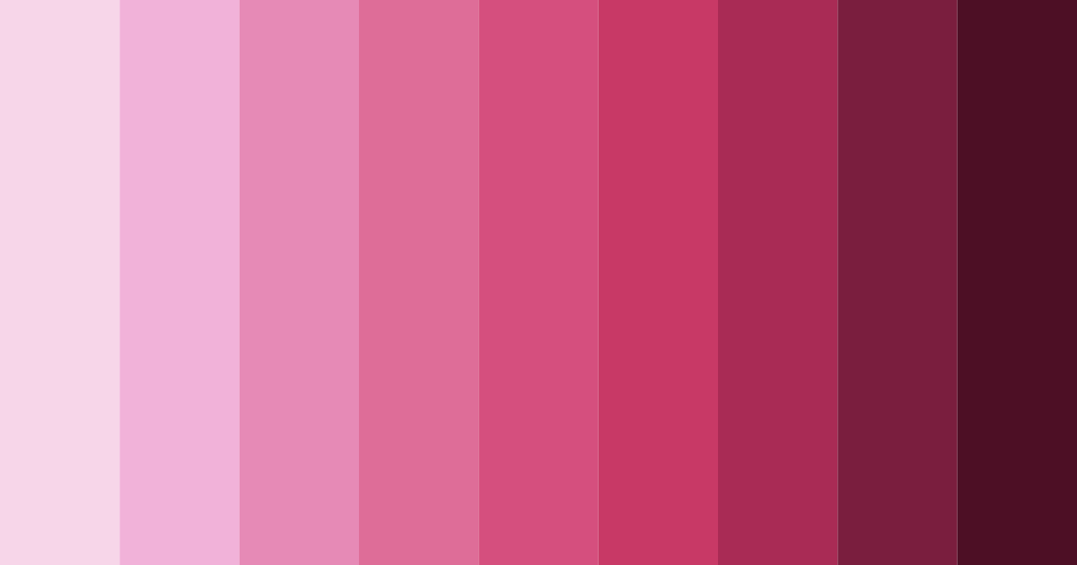 Download pale pink shades color palette PNG image (landscape)