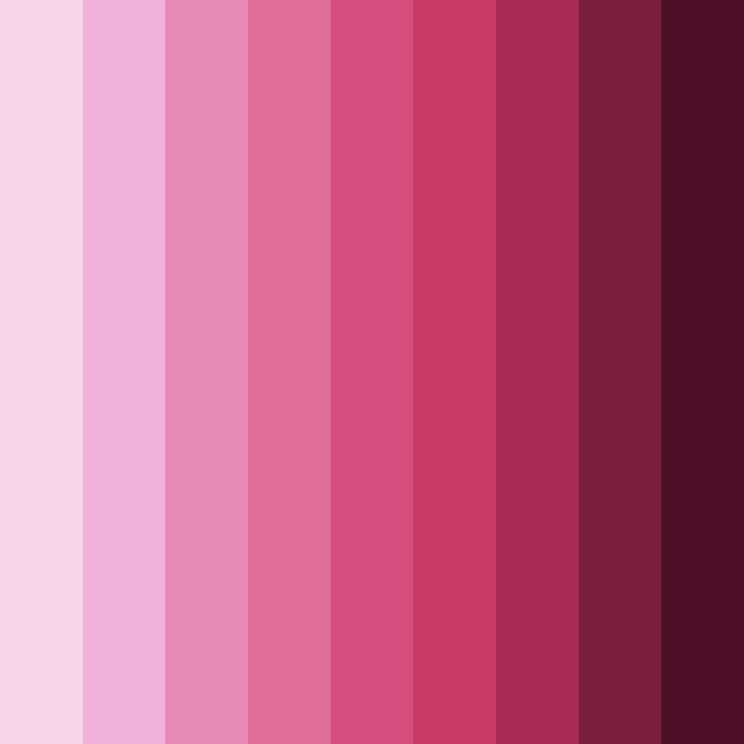 Download pale pink shades color palette PNG image (square)