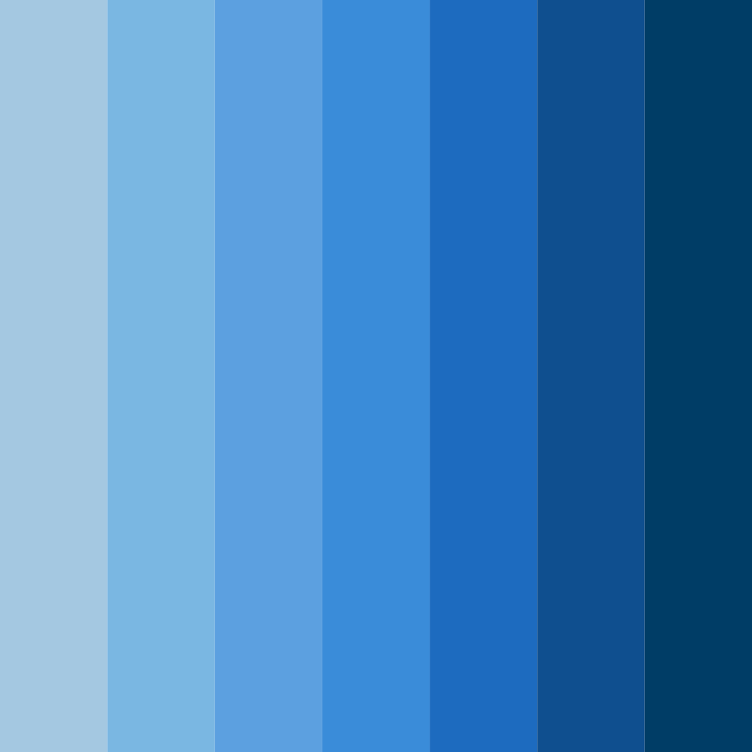 Download ocean blue color palette PNG image (square)