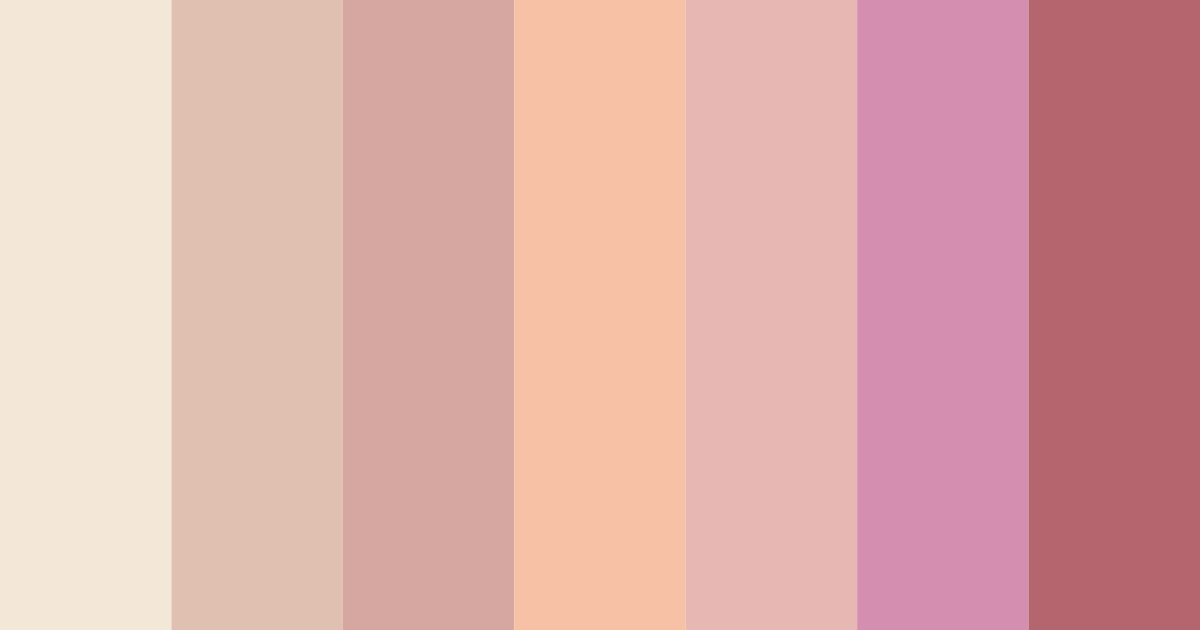 Download pink milktea color palette PNG image (landscape)