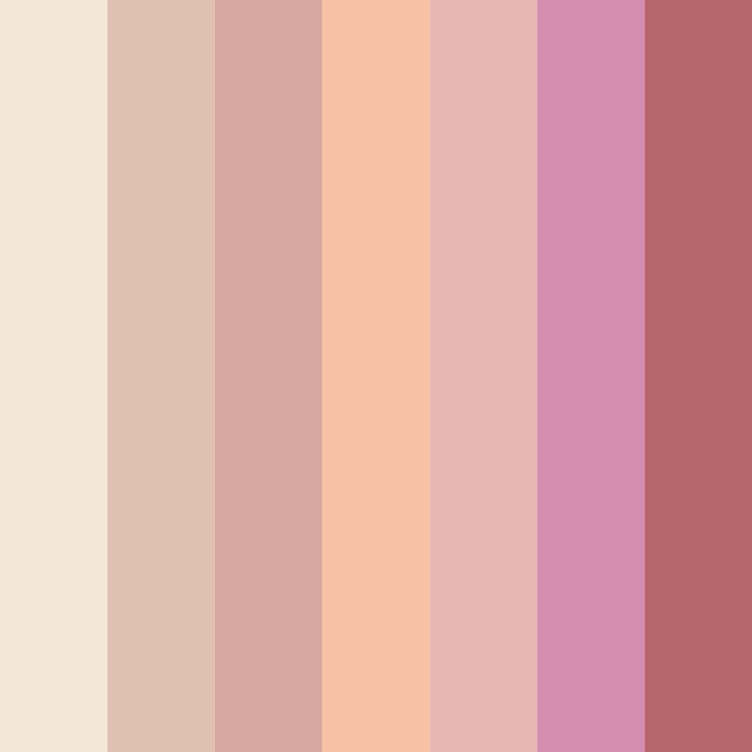 Download pink milktea color palette PNG image (square)