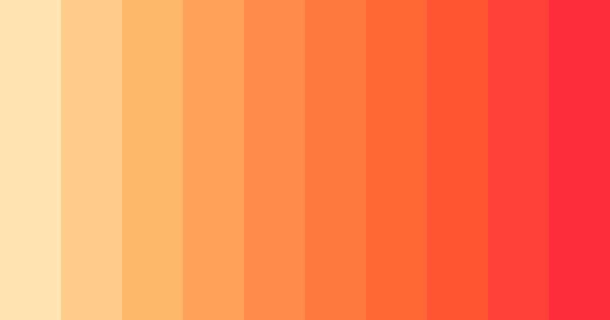 Download peachy melocoton color palette PNG image (landscape)