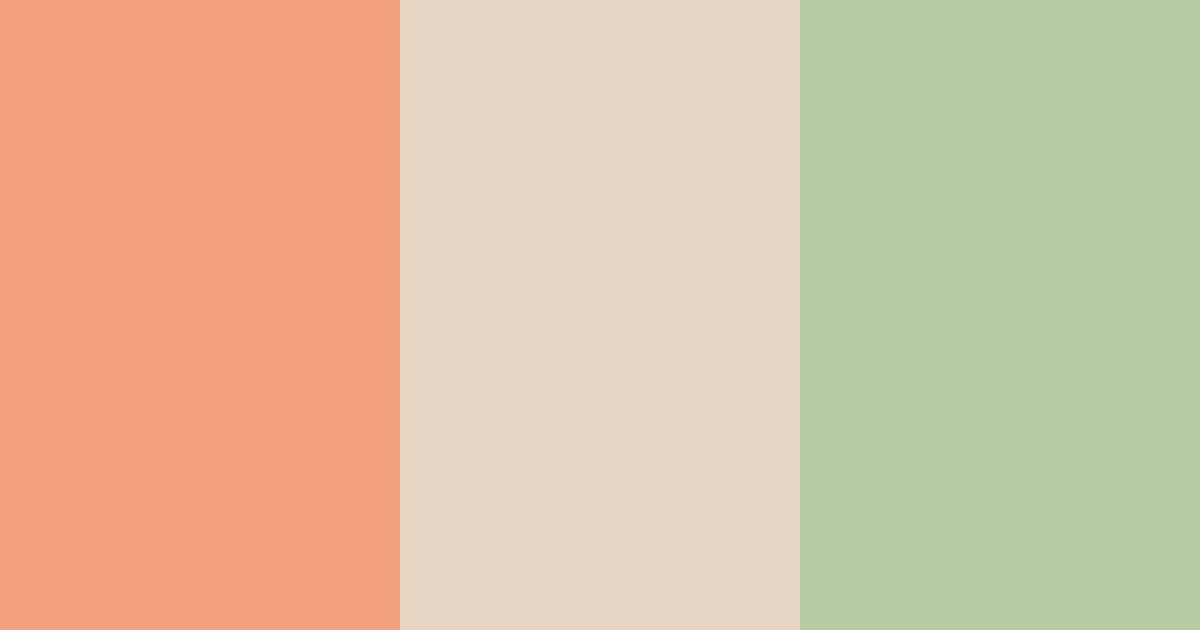 Download peachy green color palette PNG image (landscape)