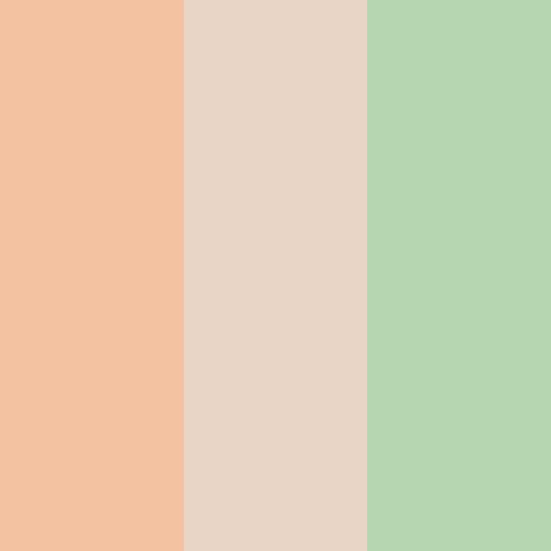 Download peachy mist retreat color palette PNG image (square)