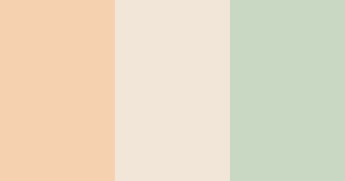 Download peachy green color palette PNG image (landscape)