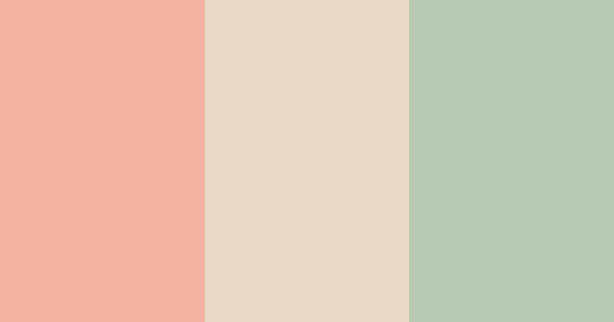 Download peachy green color palette PNG image (landscape)