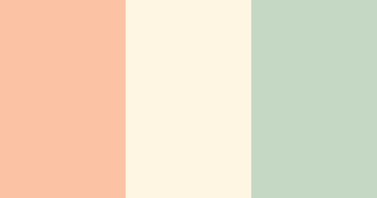 Download peachy green color palette PNG image (landscape)