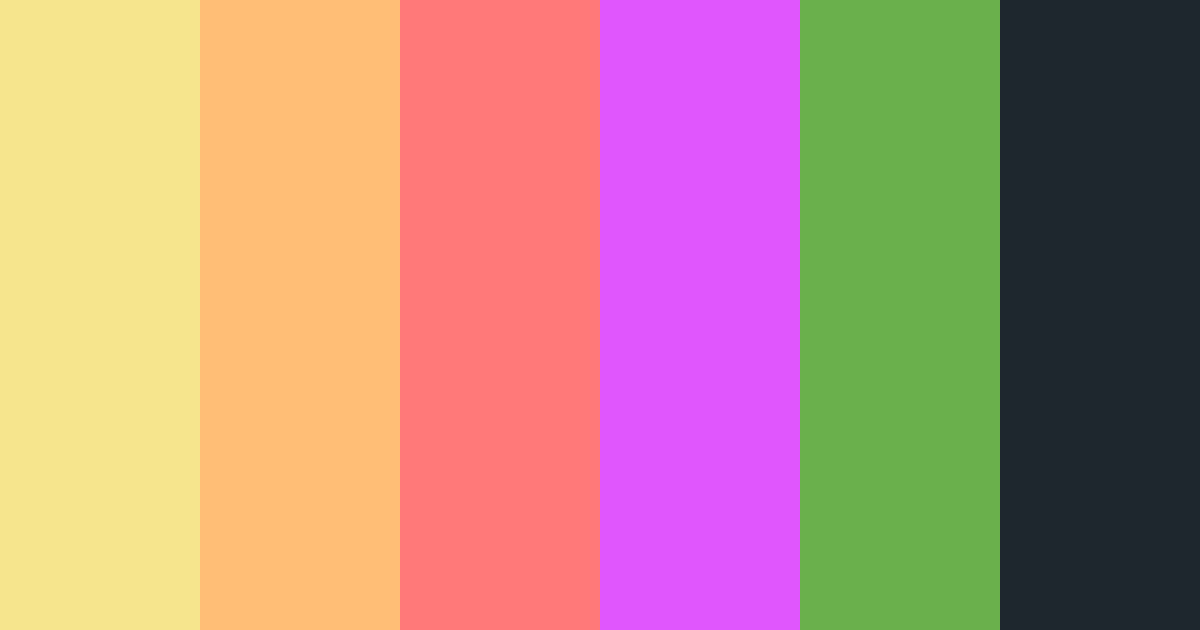 Download vibrant harmony color palette PNG image (landscape)