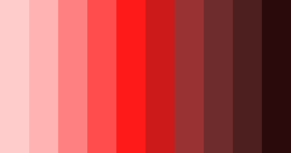 Download red rainbow color palette PNG image (landscape)