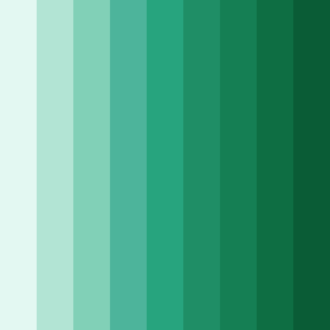 Download teal bloom color palette PNG image (square)