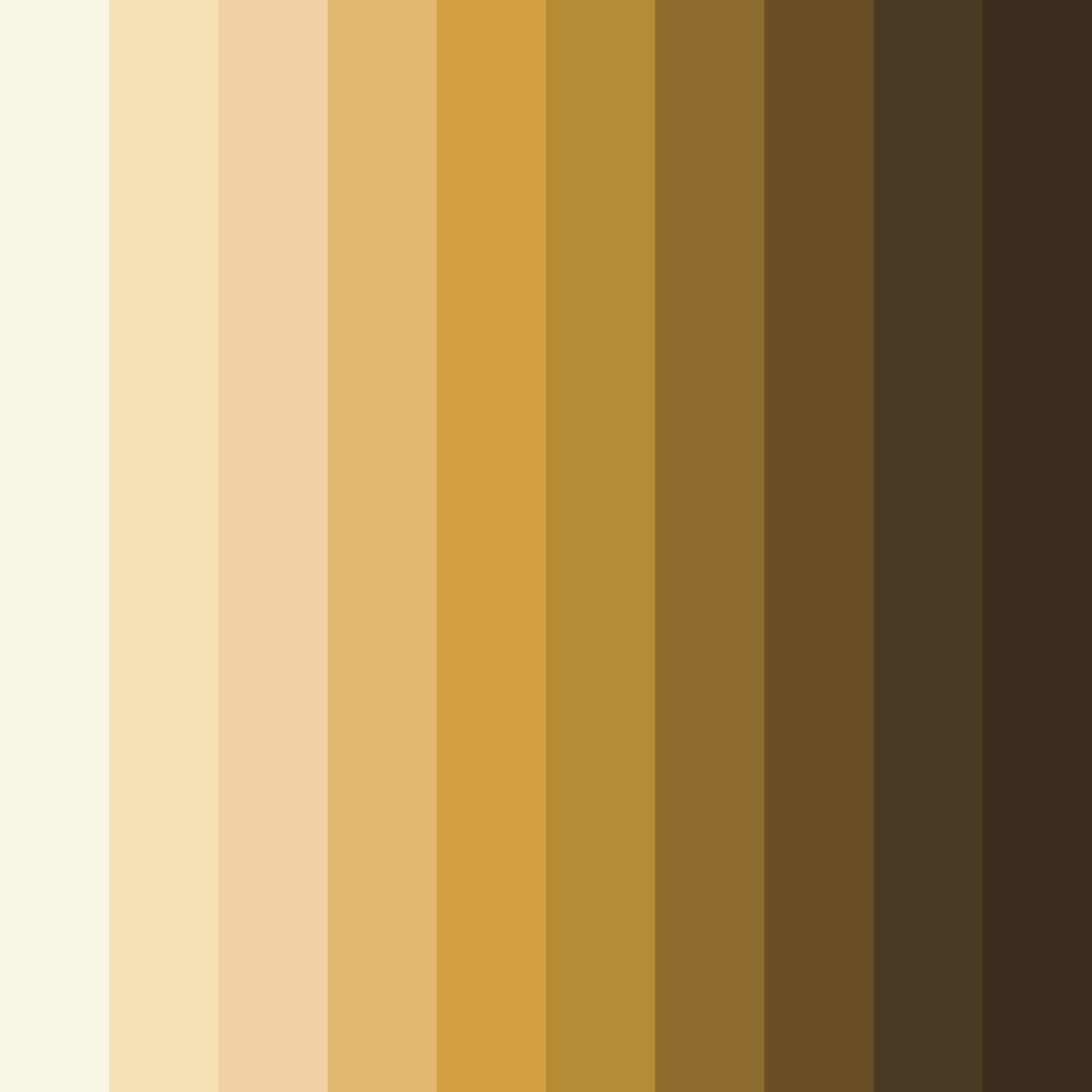 Download creamy caramel dreams color palette PNG image (square)