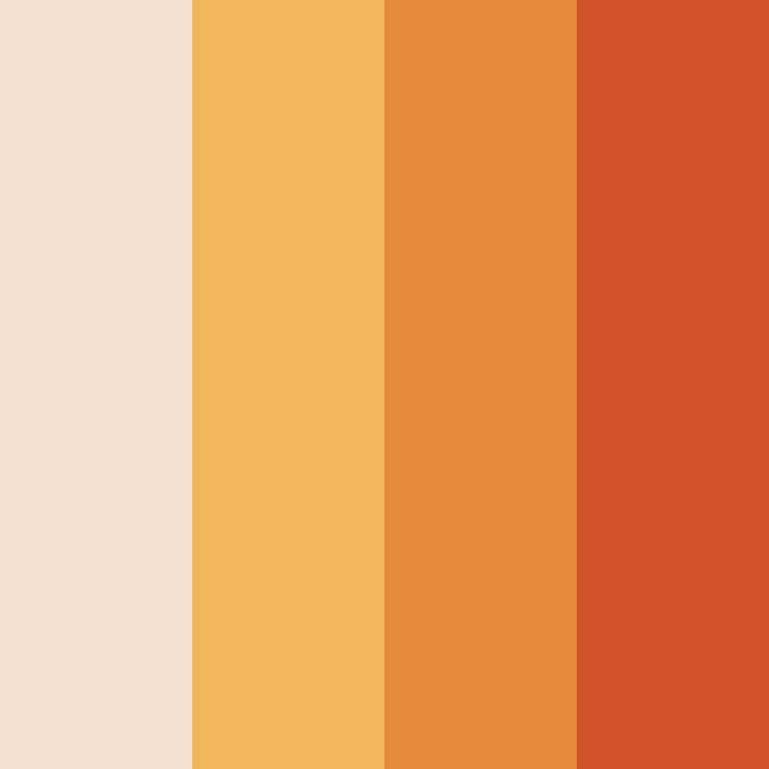 Download sunkissed autumn color palette PNG image (square)